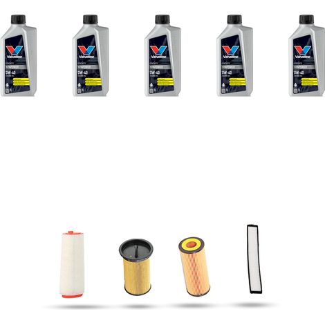 Kit tagliando 4 FILTRI e 5L OLIO compatibile con Bmw serie 3 (E46) 320d 100kw dal 1998 al 2001 (1/5)