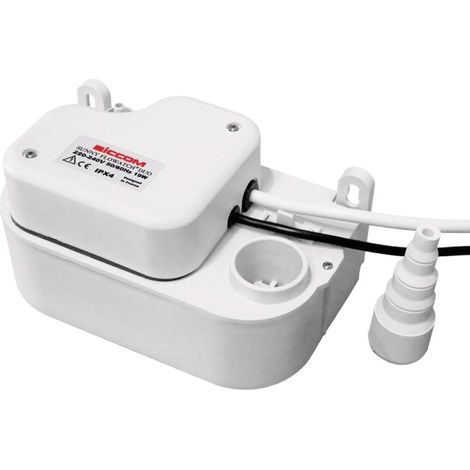 MINI POMPA A PISTONE PER SCARICO CONDENSE MODELLO SUNNY FLOWATCH DUO 220/240V - 50/60HZ. 19W. PORTATA 19L/H   SICCOM