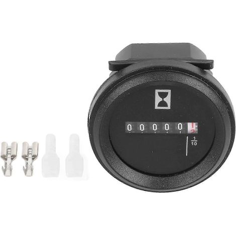 Compteur horaire 52mm précis et fiable, jauge à quartz pour excavatrices et tracteurs, suivi efficace du temps de fonctionnement (1/5)