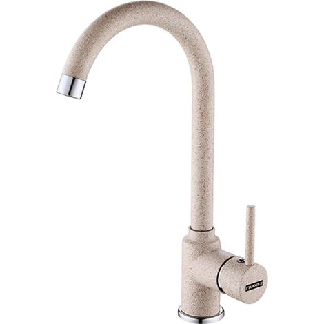 1 Robinet De Cuisine Franke Pola Beige Tête Céramique Levier Latéral Pour Évier