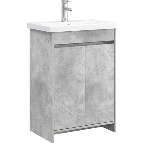 Bathroom Furniture Set Concrete Grey 61 x 40 x 84.5 cm vidaXL (1/5)