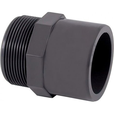 Raccord d'évacuation PVC – Embout fileté simple mixte FM Ø40 – Pression maxi 10 bars – Pour systèmes de canalisation