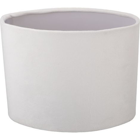 Abat-jour ovale textile blanc – Pour lampes de table, sol et chevet (compatible E27/E14) – Réflecteur moderne pour lecture confortable (1/5)