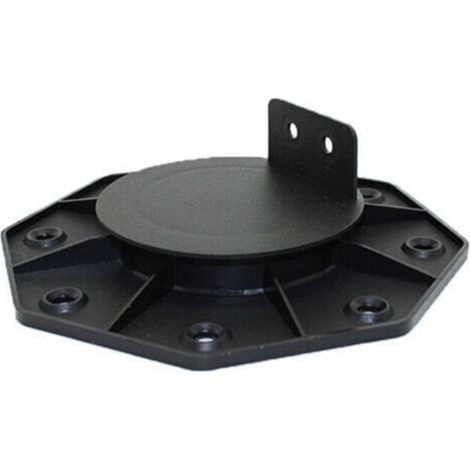 Lot de 10 Pieds Réglables - 30 à 60 mm - Pour Terrasse Bois et Composite - Noir (1/4)