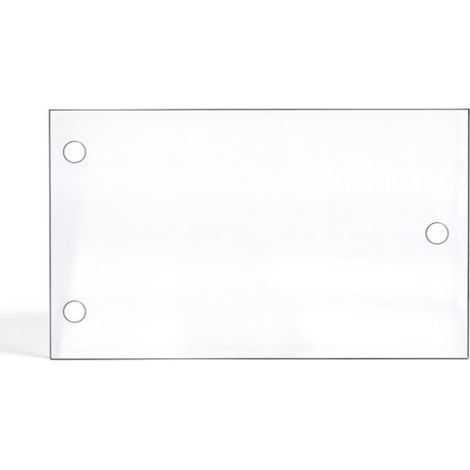 Vitre Godin FOYER 695 TX (avec perçage) - Verre Rectangle Percé pour insert - 668 x 485 mm (L1 x H1) - 5 mm (1/5)