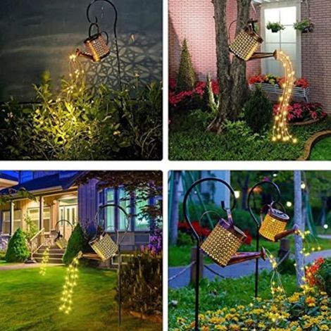 Arrosoir Lampes solaires pour jardin extérieur, Star Shower Garden étanche Led Lampes de jardin (1/4)