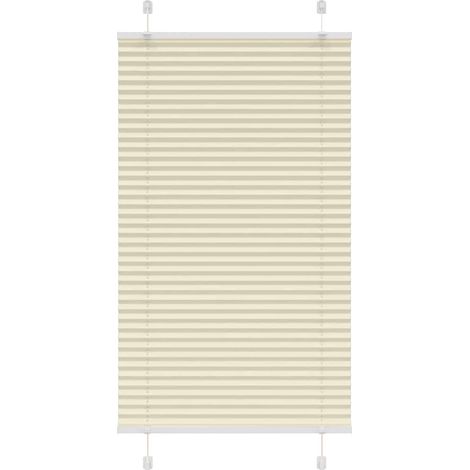Plissee Creme 80x100 cm Stoffbreite 79,4 cm Polyester