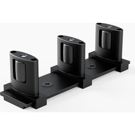 Guide Porte Coulissante,Bypass Double Portes guide sol porte coulissante,Facile à Installer,3X Doppelseitiges Rollendesign,Noir