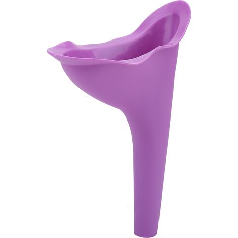 Nouveaux accessoires de toilette de voyage et de camping pour femmes : entonnoir urinaire portable d'extérieur (violet) (1/5)