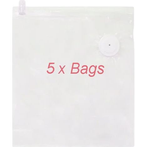 Aufbewahrungsbeutel, Reißverschlussverschluss, Wiederverwendbares Design, 5 Taschen, 21x22cm-b (1/2)