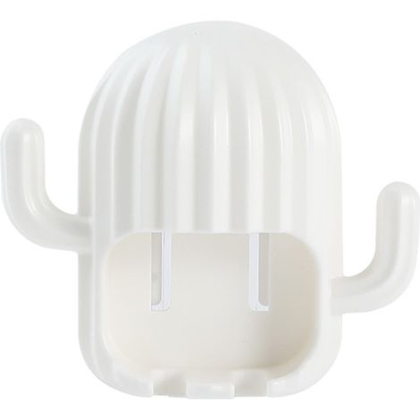 Toothbrush Holder - PP Wall-Mounted Drainable Caddy with 2 Cup Slots and Storage Compartments - Bathroom Organiser - 1 Piece (1/3)