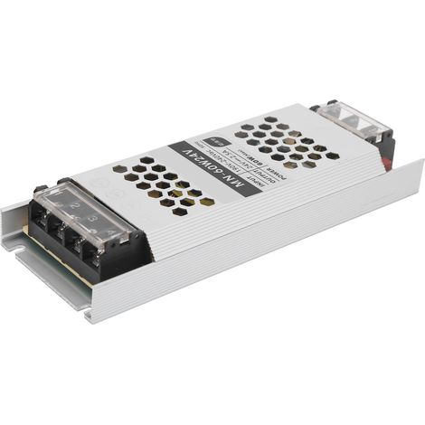 Alimentation LED 24V 60W CTN Series, transformateur étanche pour ruban LED, AC190-240V, usage intérieur/extérieur, boîtier métallique, longue durée de vie. (1/5)