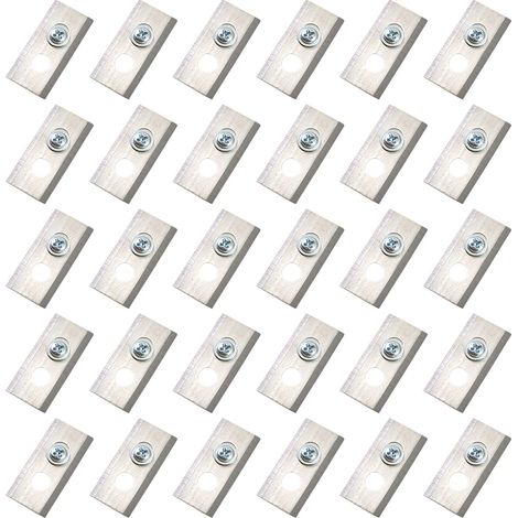 (Argent) 30 lames de tondeuse à gazon avec rondelles et vis, lames de rechange en métal et acier inoxydable pour robot tondeuse Mammotion Luba (1/5)