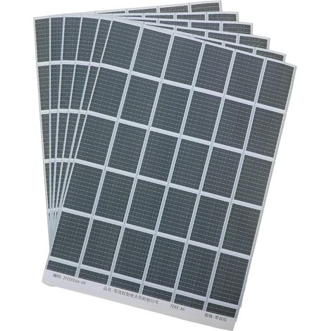 Panneau Solaire Miniature en 6 Feuilles : Plaque photovoltaïque adhésive – Accessoire réaliste d’énergie Solaire pour dioramas et maquettes architecturales (1/5)