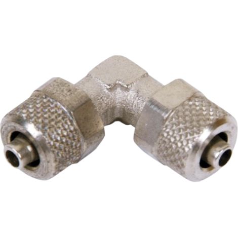 Racor Metálico codo 90º intermedio T4/2,7                 Tubo (1) T4/2.7 - Tubo (2) ---