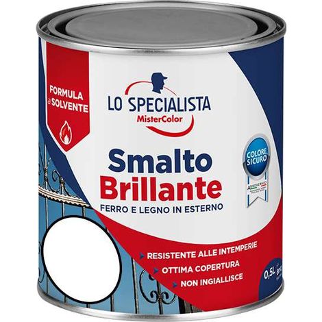 Lo Specialisa Smalto Brillante a Solvente 0,5 l Bianco