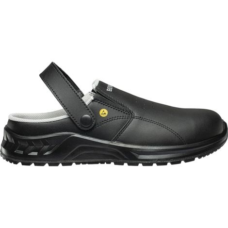Schwarze OB ESD Slipper Bennon 45 Arbeitsschuhe (1/4)