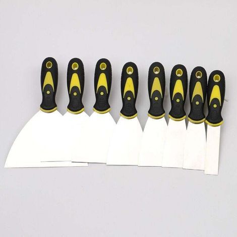8 Pièces Spatules en Acier Inoxydable pour Bricolage, Décoration et Retrait de Peinture – Longueurs 24 à 150 mm (1/4)