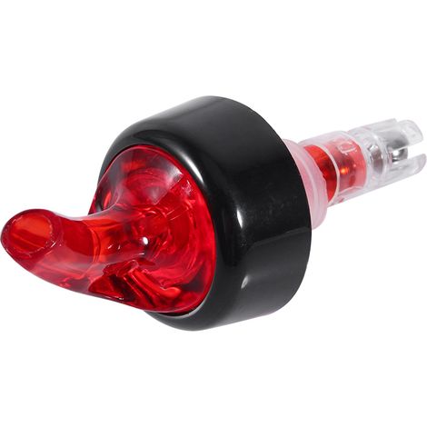 Roter, robuster Ausgießer aus Kunststoff, Weinflaschenausgießer, Barspender, 2er-Set, gleichmäßiger Ausgießer, ideal für Clubs (1/5)