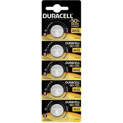 Duracell cella a bottone al litio cr2032 3v in blister5