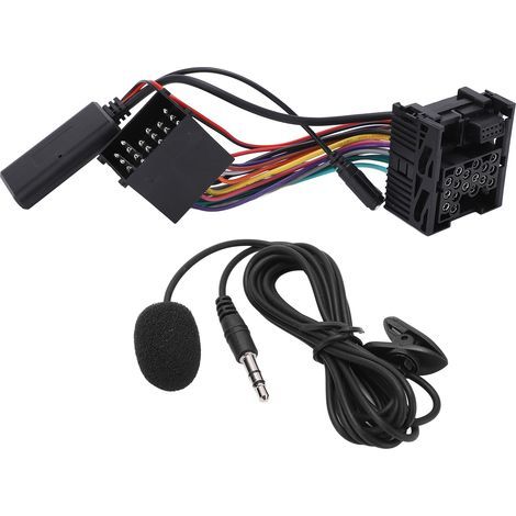 Generic AUX in Câble Adaptateur Audio Stable 10 Broches Robuste avec Microphone pour Remplacement de Voiture pour E46 320 325 323 328 330 M3 Série 3 (1/5)