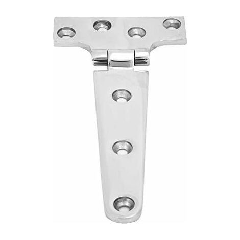 LaBlanc - Paquete de 2 bisagras tipo T de acero inoxidable engrosado para puertas de jardín (151 x 75 x 4,5 mm) (1/5)