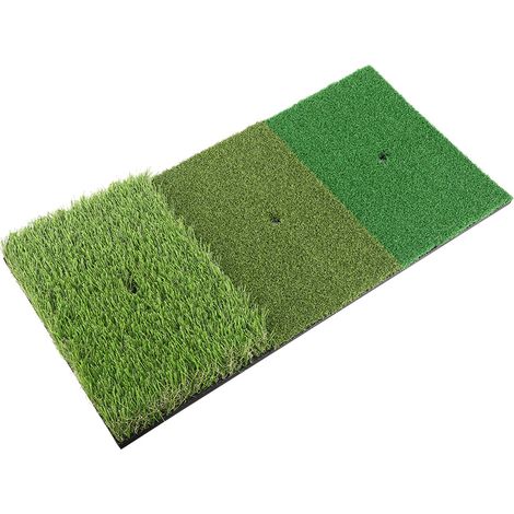 Tapis de golf 3 en 1 pour l'entraînement au swing, utilisable en intérieur et en extérieur, dans le jardin. (1/5)