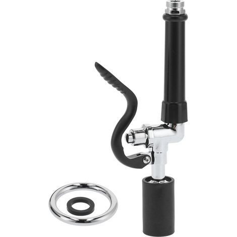 Kit de tête de robinet de rinçage haute pression pour restaurant et commerce, noir