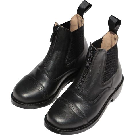 Riding Boots for Young Riders, PU Leather Riding Boots, Sturdy Sole, Zipper Closure, Comfortable, Suitable for Training and Riding Clubs, Size 28 (1/5)