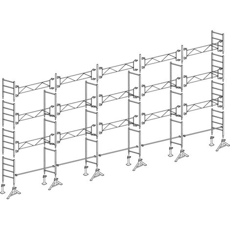 Échafaudage Altrad 49 maçon 128 m²