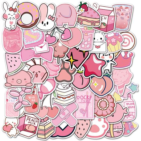Sticker - Vinyle Autocollant Étanche - Pour Ordinateur Portable Ordinateur Valise Skateboard Bouteille D Eau Carnet De Coupons - 50 Pièces (1/5)