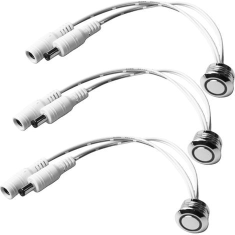 Variateur tactile LED encastrable 24 V/12 V - Interrupteur pour variateur d'intensité - Technologie tactile - Interrupteur variateur pour bandes lumineuses - Barre lumineuse LED - Fonction variateur (1/5)