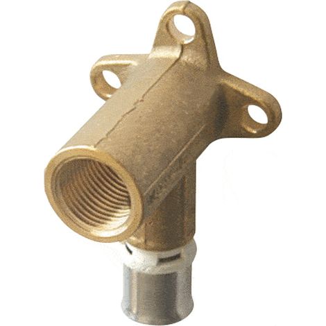 Coude moyen 52mm à sertir à applique pour système multicouches 1/2" 16X2