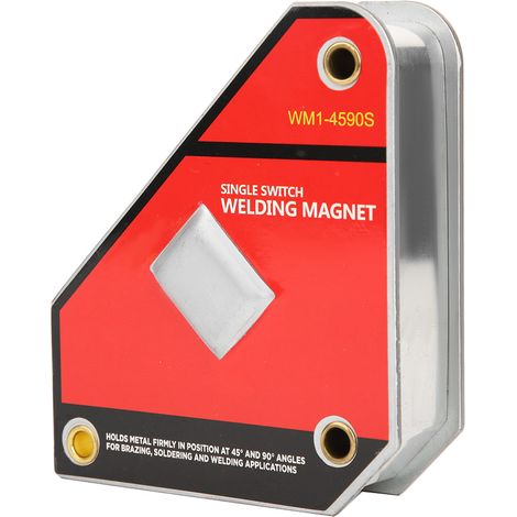 Schweißmagnethalter mit Einzelschalter und festem Winkel, Schweißwerkzeug WM1-4590S für 45° und 90° (1/5)