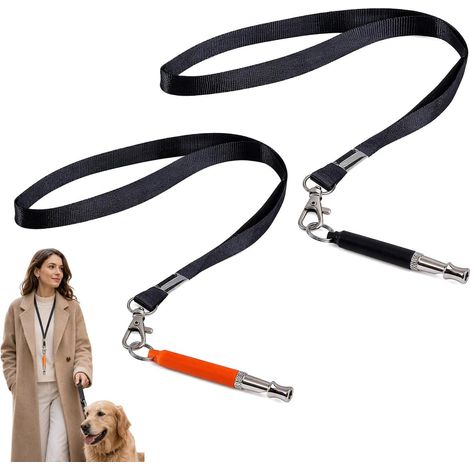 Sifflet Ultrason Chien, Cuivre et Plastique, Lot de 2 pour Dressage (1/5)