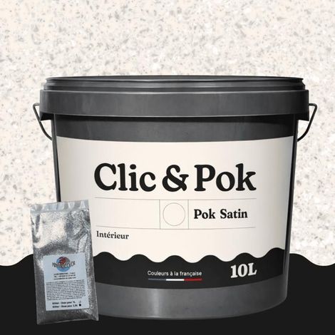 Peinture Effet Pailleté pour Murs & Plafonds - POK PAILLETTE - 10L - Rose Faustine (1/4)