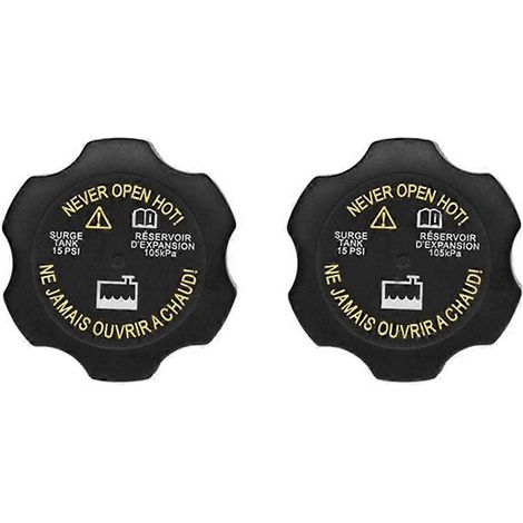 Lot de 2 bouchons de radiateur RC98 15075118, pression 15 PSI, pour réservoir tampon de radiateur Chevy Silverado, GMC Sierra, Yukon, Hummer H2-SFYGV (1/5)