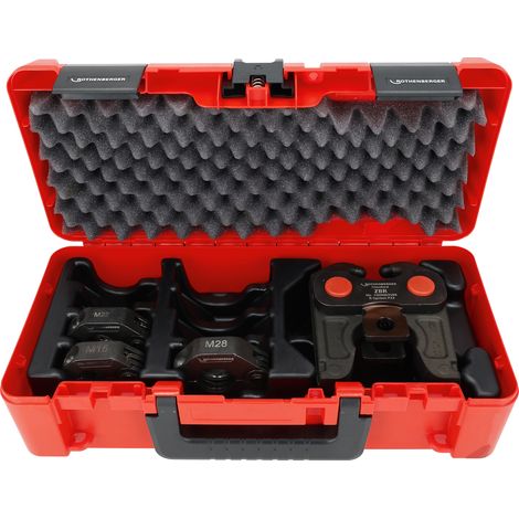 Rothenberger – Jeu de mâchoires à sertir Standard M 15-22-28mm – DURA LAZR TEC pour 100% plus de cycles – Compatible avec machines 19/32 kN – 1000005056