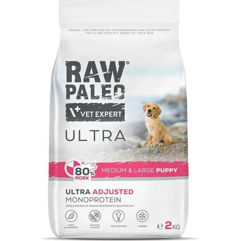 Rohes Paleo-Schweinefleisch (Ultra Medium/Large Puppy Pork, 2 kg) (1/3)