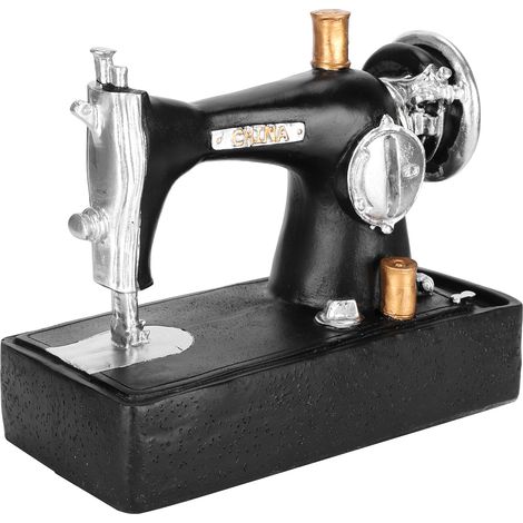 Machine à coudre vintage, figurine miniature décorative de bureau, style mini, pour la décoration de bar. (1/5)