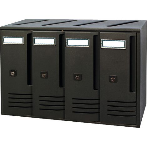 CASSETTA POSTALE ALUBOX CUBO C4 42X17,5X30 GRI GHISA- ALUBOX- 1,0 pz