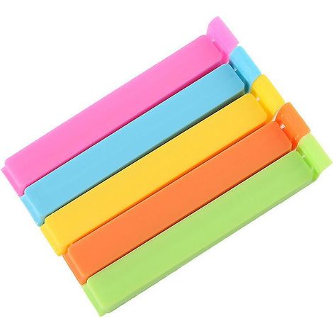 lot De 10 11 Cmclips De Fermeture Pour Sachets, Plastique (1/5)
