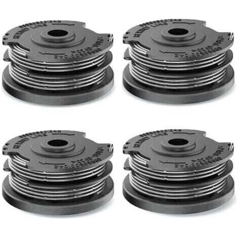 4 pièces de bobines de fil pour bobines de coupe-herbe Bosch, bobine de remplacement de fil en nylon pour coupe-bordures Bosch F016800351 ART 24, 27, 30 et ART 30-36 LI (6,1 m x Ø1,65 mm)--INHHUB (1/4)