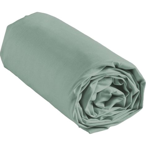 Drap housse 2 places 100% coton uni GRANA (1/3)