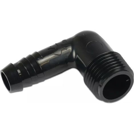 Coude 90° SPX Flex 3/4" flexible en polyéthylène noir pour irrigation 17,5 mm x 3/4"