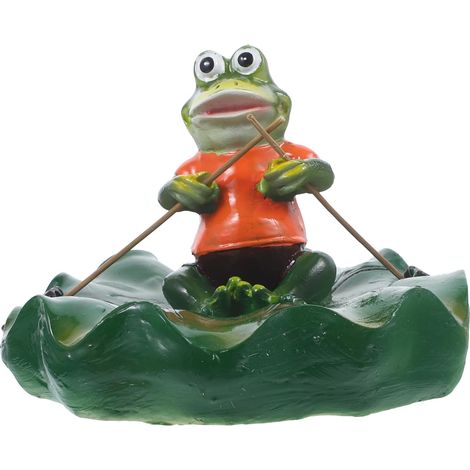 Froschstatue aus Kunstharz in realistischer Form Leichte