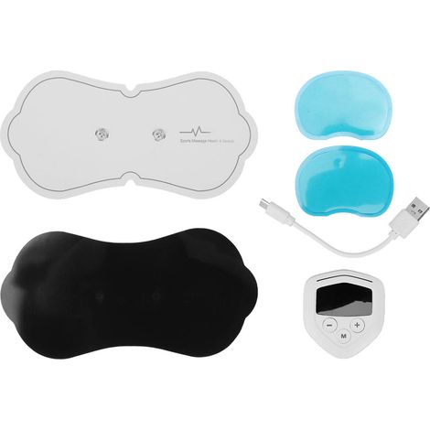 Patch de massage électrique 6 modes, 15 niveaux, portable, anti-fatigue, anti-stress, électrodes de remplacement Tens (1/5)