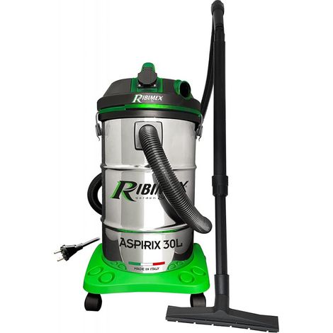 RIBIMEX - PRASP30IT/PEX - Bidone aspira solidi e liquidi con presa 30 L - 1200 W (1/5)