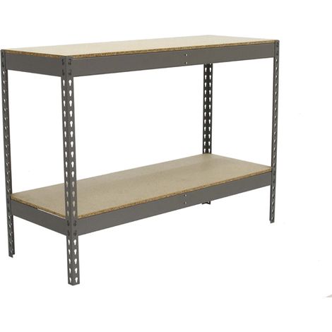 Simonrack Scaffale Metallico Grigio e Legno Robusto (1/3)