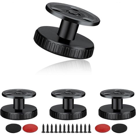 Pieds de table réglables en hauteur, pieds de meubles de 25 à 30 mm, avec patins anti-rayures, pieds de table réglables, peuvent être auto-adhésifs ou fixés par vis. (1/5)